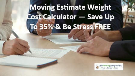 Moving Estimate Weight Cost Calculator