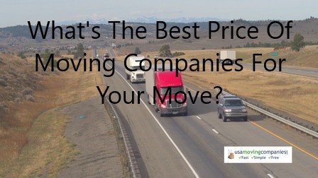 prices of moving companies